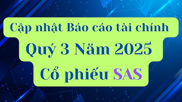 Cập nhật Báo cáo tài chính Quý 3 Năm 2025 của cổ phiếu SAS
