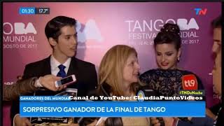Agostina Tarchini y Axel Arakaki ganadores del Campeonato Mundial de Tango 2017