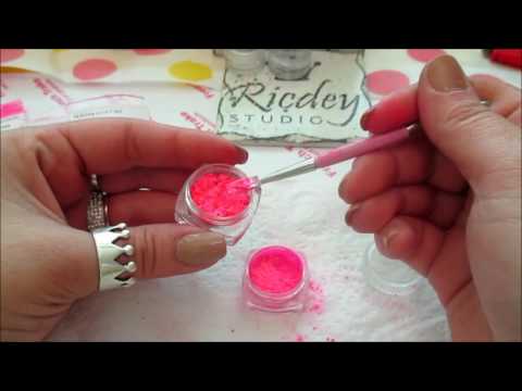 DIY color acrylic powder 2 (pigments and glitter)