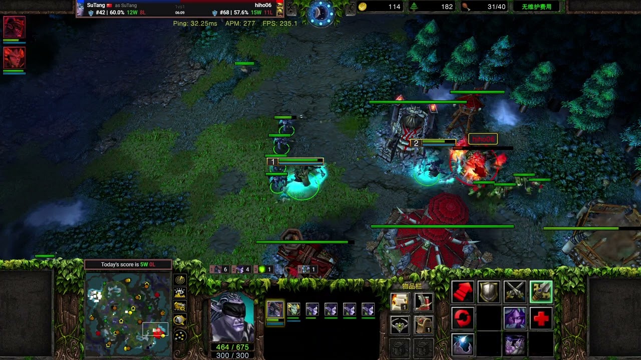 【面对不靠谱的战术】Warcraft III 1v1 vs 🇰🇷Orc MMR 1704 W3C 1.32.10 魔兽争霸III：重制版