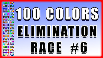 100 Colors Elimination Marble Race in Algodoo #6 \ Marble Race King