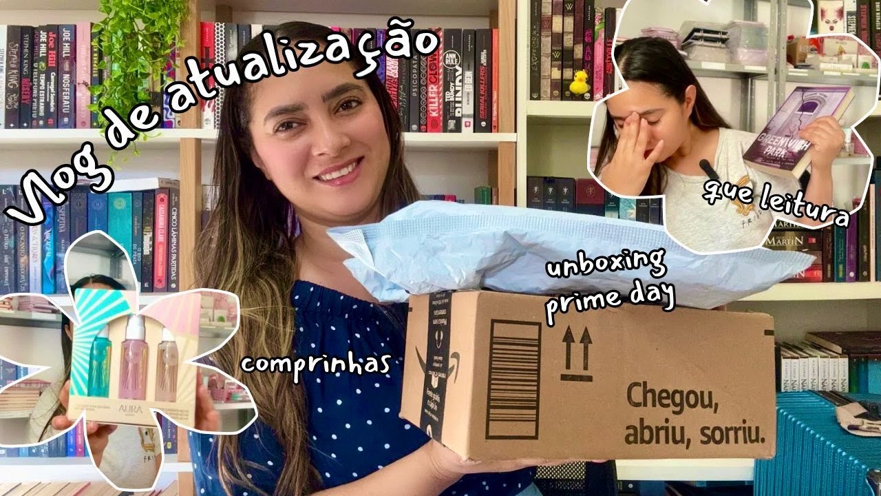 vlog: unboxing prime day, compras e leituras