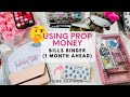 PROP MONEY BILLS BINDER | PRIME SAVINGS CHALLENGE | CASH STUFFING | ONE MONTH AHEAD I CASHLESS 2023