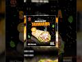 Shawarma Poster design in Photoshop.🔥#shorts #adobephotoshop #graphicdesign