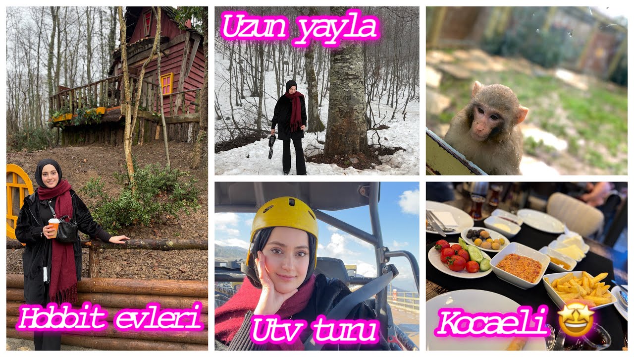 Kocaeli Turu😍Hobbit Evleri🤩Macera Parkı🥳Cam Teras🤩Uzun Yayla ❄️ Harika Bir Tur