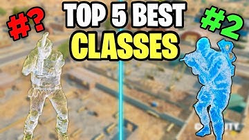 TOP 5 BEST CLASSES IN COD Mobile BATTLE ROYALE | SEASON 7 |