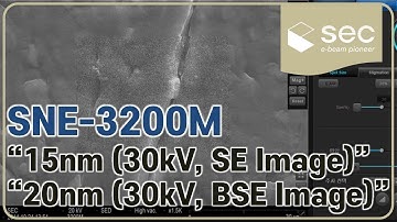 [SEC/SEM] Tabletop-SEM SNE-3200M Operation
