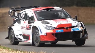 Toyota Gr Yaris Rally1 Wrc | Pure Sound - Evans & Latvala At Goodwood Fos