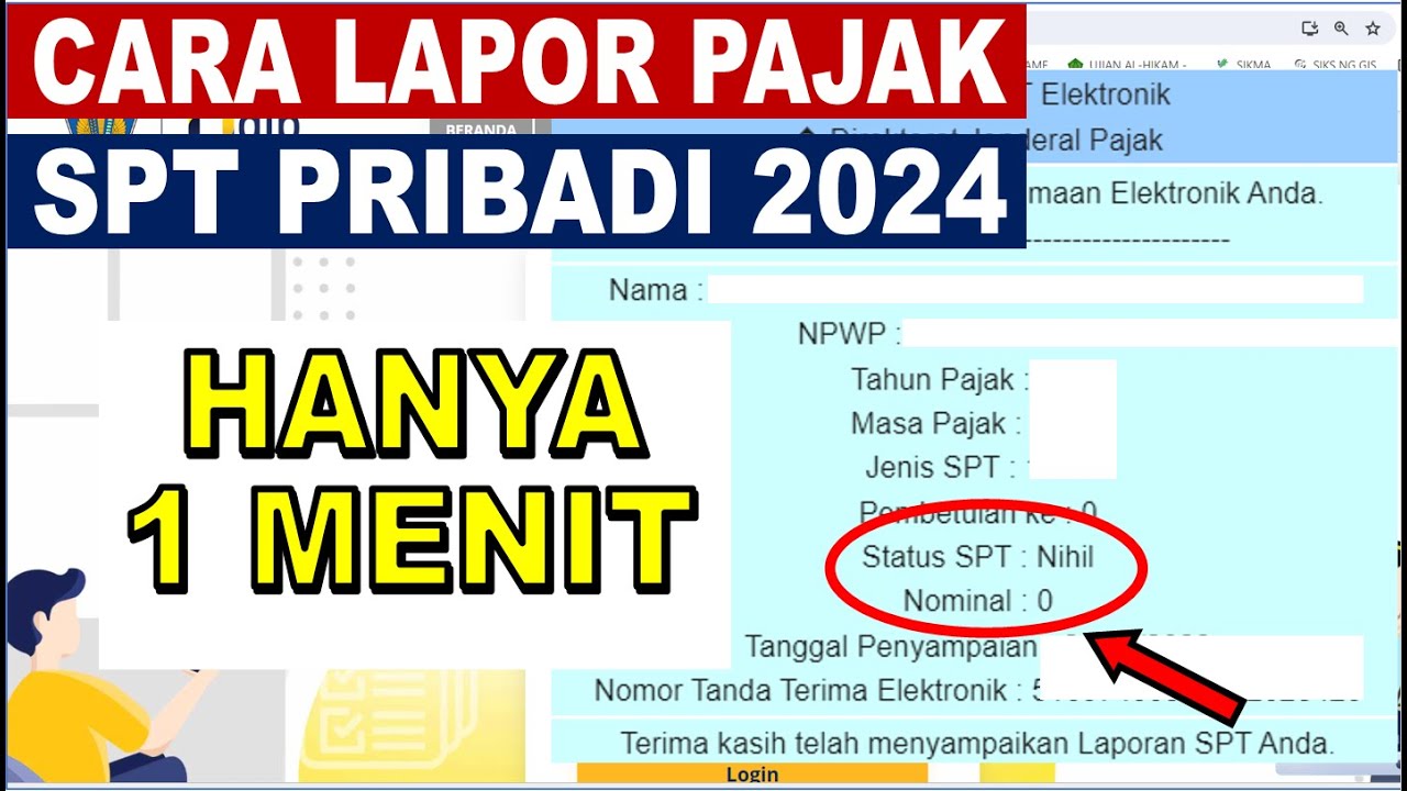 Cara Lapor SPT Tahunan Pribadi Online 2023 YouTube