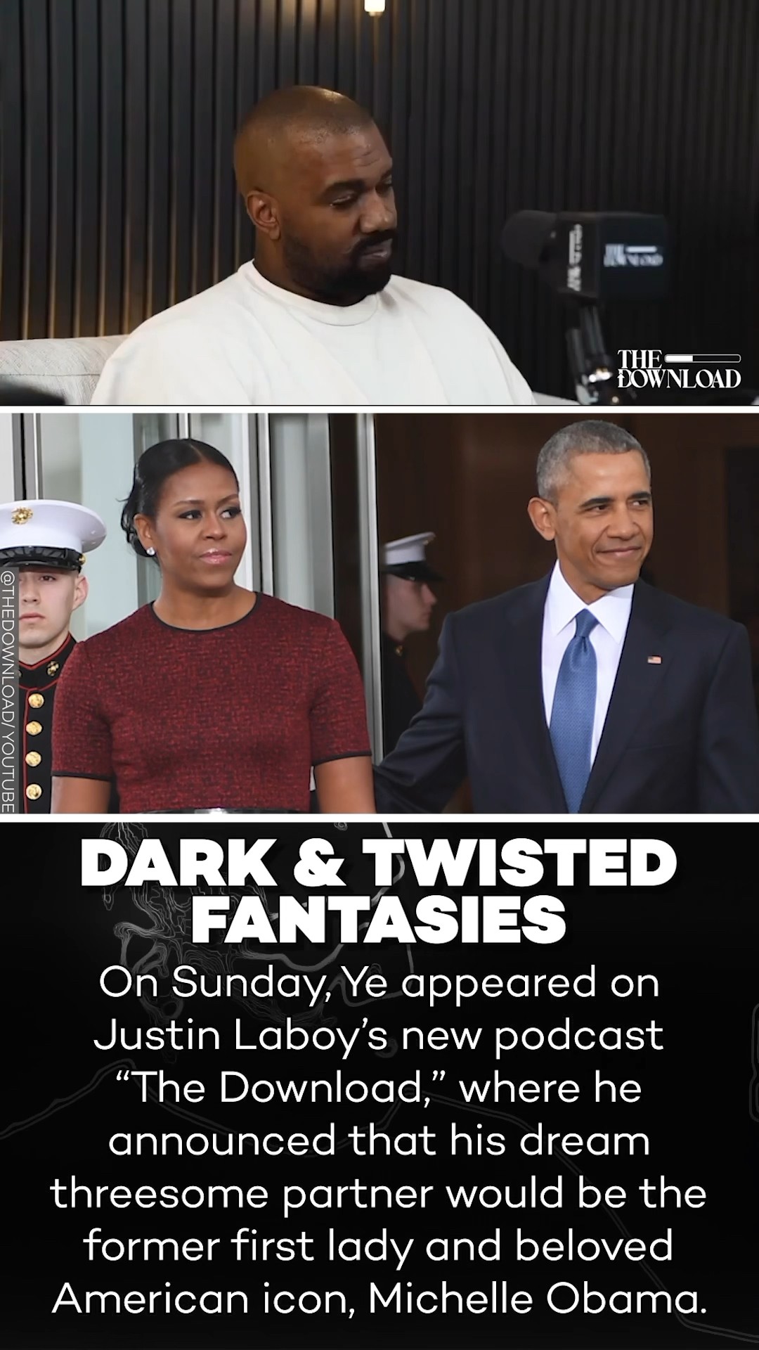 Kanye West Reveals He Wants A Threesome with Michelle Obama!