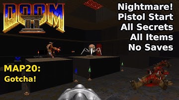 Doom II - MAP20: Gotcha! (Nightmare! 100% Secrets + Items)
