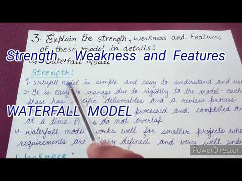 Waterfall Model - Strength, Weakness And Features || System Analysis and Design || Notes