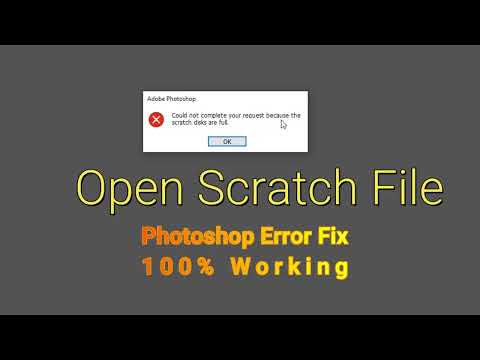 Video: Wie behebe ich Photoshop-Scratch-Disk-Vollfehler?