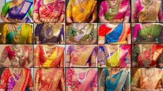Most Stunning South Indian Party Wear Saree Designs With Beautiful Contrast Blousesouth Indian Sare