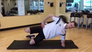 Lateral Pillar Bridge with Hip Abduction-Knees (Dynamic)
