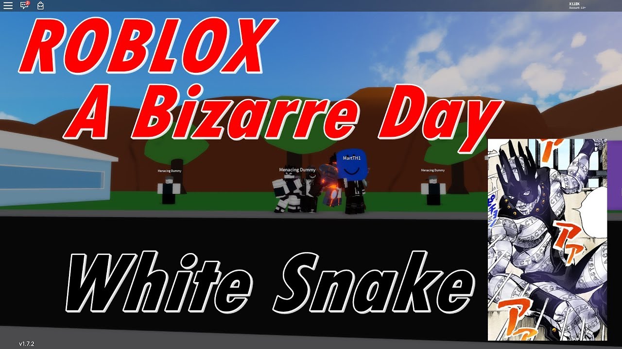 ROBLOX🤜 A Bizarre Day🤛 White Snake Showcase YouTube