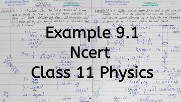 Example 8.1 | Ncert | Chapter 8 | Mechanical Properties of Solids | Class 11 Physics
