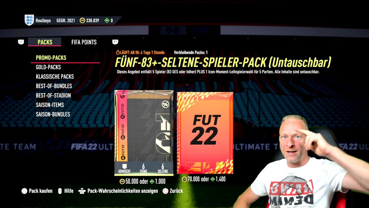 Seltene Spieler Pack Fifa 22 Wert FIFA 22 PROMO - PACK 5x 83+ SELTENE - SPIELER - PACK - YouTube