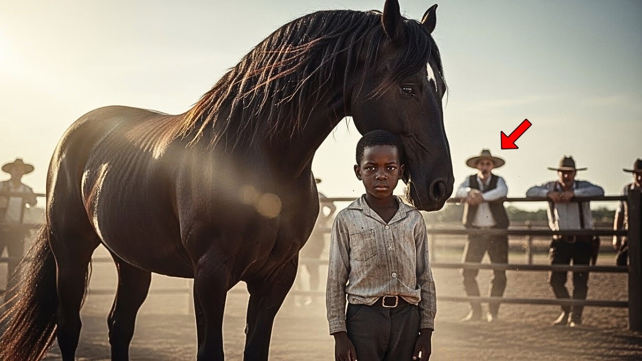 El ranchero humilló al niño negro huérfano, dijo que fallaría — dominó el caballo salvaje feroz