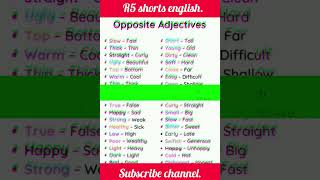 APPOSITE ADJECTIVE #english #shorts #englishgrammar #englishspeaking #englishtips