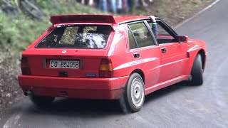 Rwd Lancia Delta Integrale Goes Crazy On A Mountain Road! - Drifts & Sideways Action!