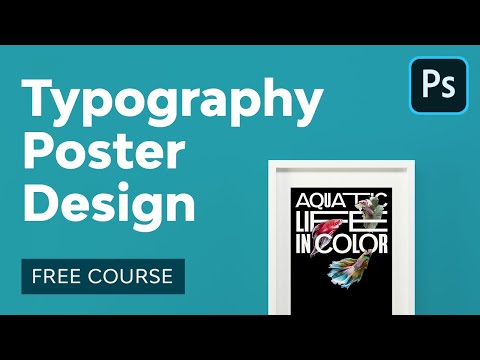 Typography Poster Design in Adobe Photoshop | FREE COURSE