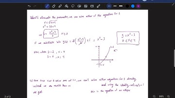 Section 7.1 (Parametric Equations)