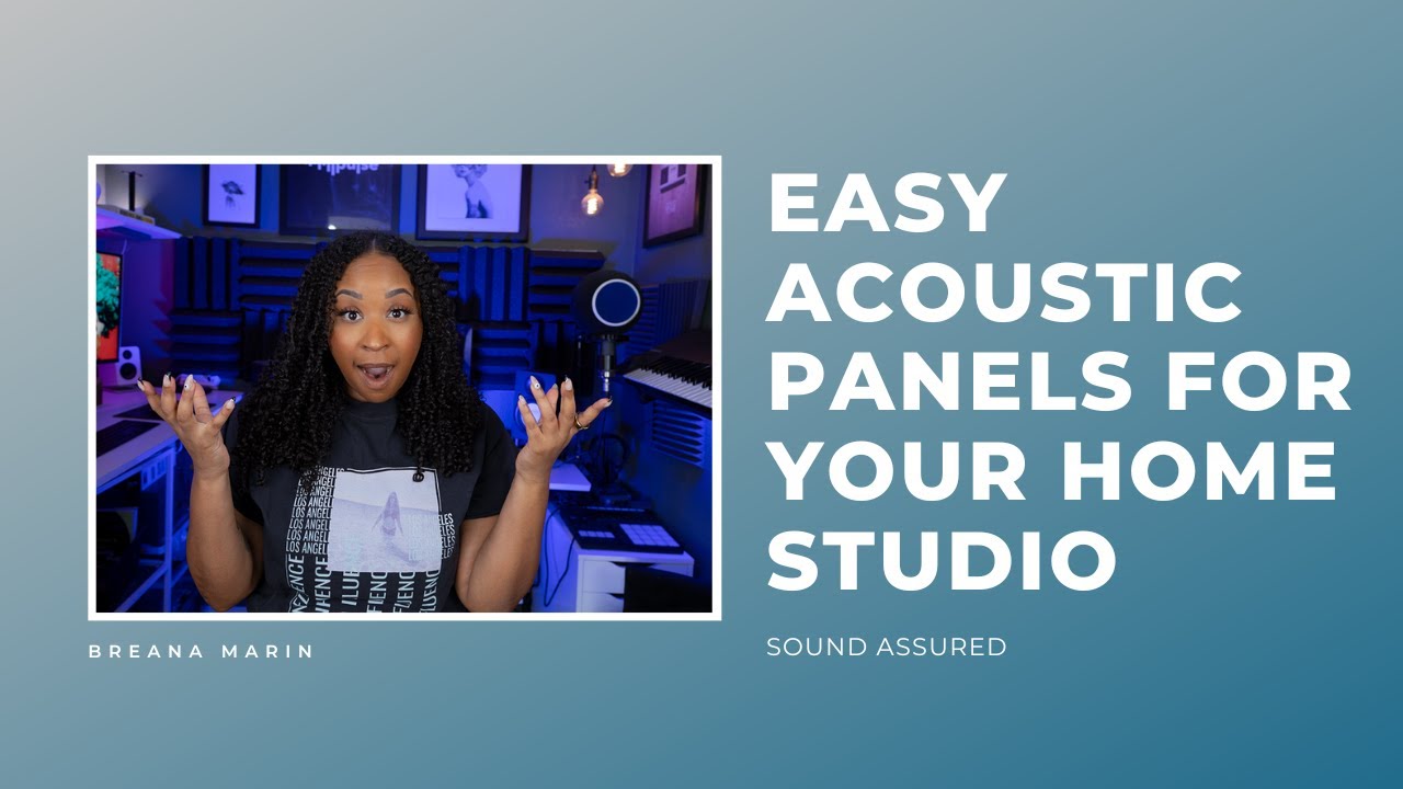 View of Budget Friendly acoustic panel for your home studio - YouTube