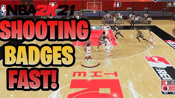 FASTEST SHOOTING BADGES METHOD FOR NEXT GEN NBA 2K21! GET ALL YOUR BADGES IN A DAY!