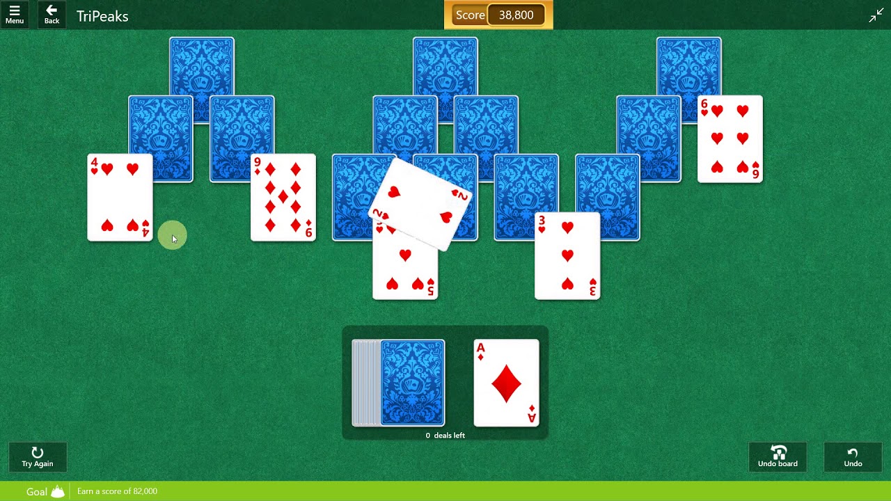 microsoft solitaire collection tripeaks for windows 7