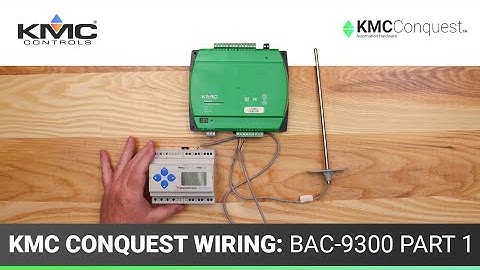 KMC Conquest Wiring: BAC-9300 Series Unitary Controllers | Networks & Inputs