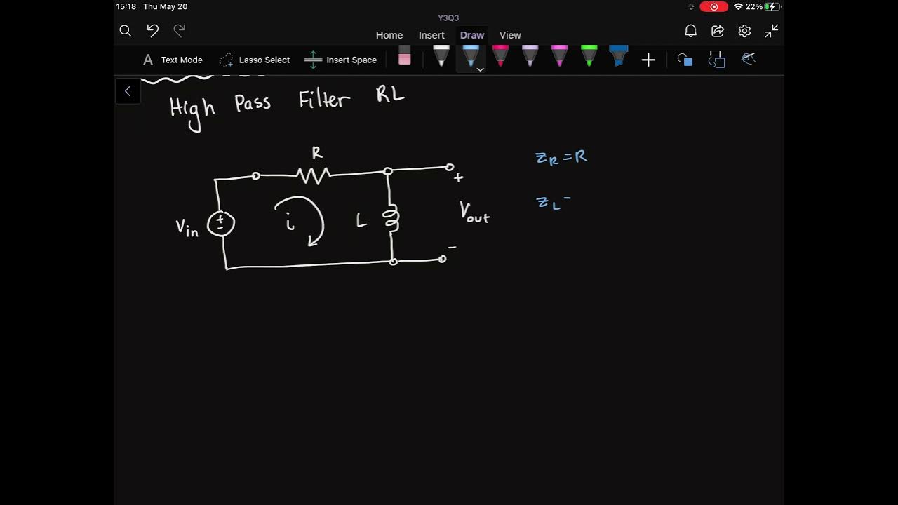RL High Pass Filter Cutoff Frequency YouTube