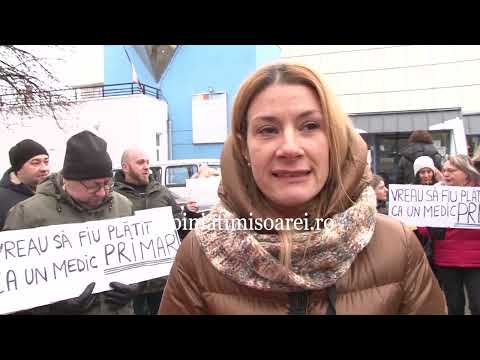 Medicii de familie si din ambulatorii, protest la Timisoara