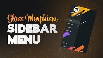 Glassmorphism Sidebar Menu using Only HTML & CSS