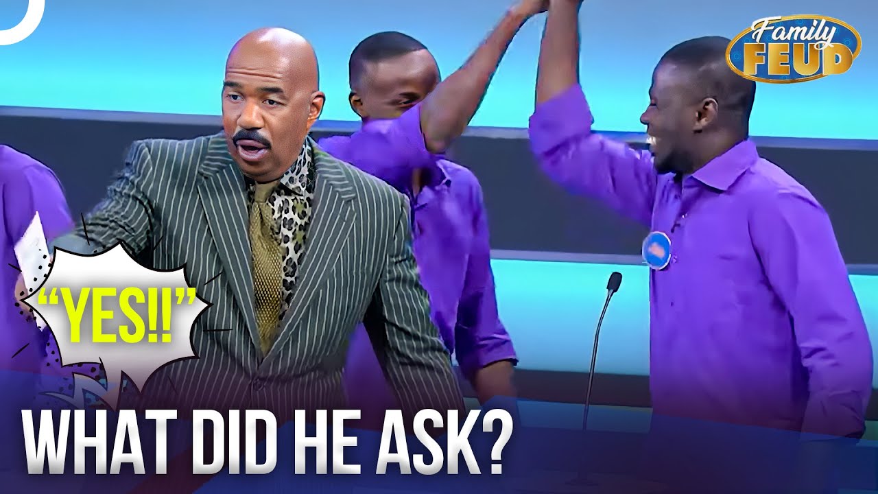 His Girlfriend Interrupted The Show To SCREAM | Family Feud Classics