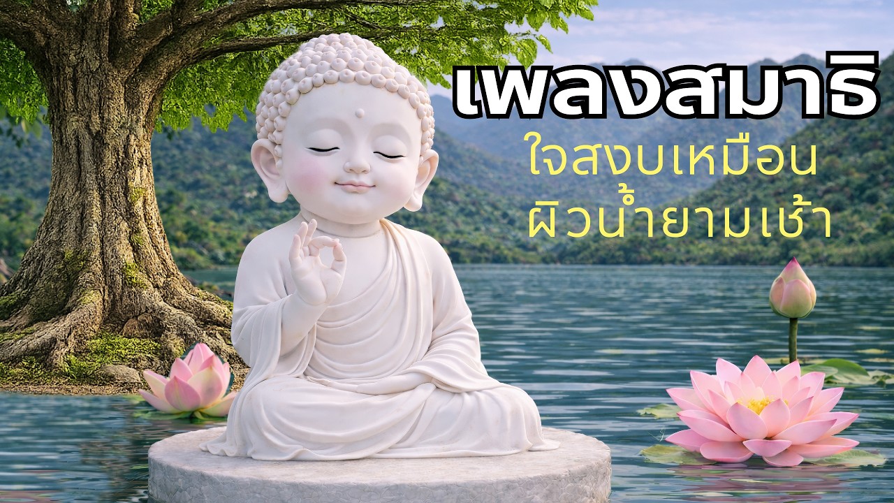 เสียงบรรเลงสมาธิใจสงบเหมือนผิวน้ำยามเช้า ปรับเสียงให้ใกล้เคียง432 Hz เพื่อโทนนุ่มลึกผ่อนคลายมากขึ้น