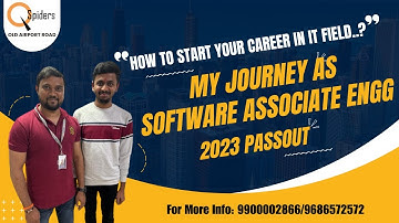 My path to success  My journey from BE (CSE) to Software Associate Engg at QSpiders Old Airport Road