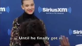 Finn trying to get millie’s attention