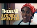 Sydney makes an omelet  scene  the bear  fx