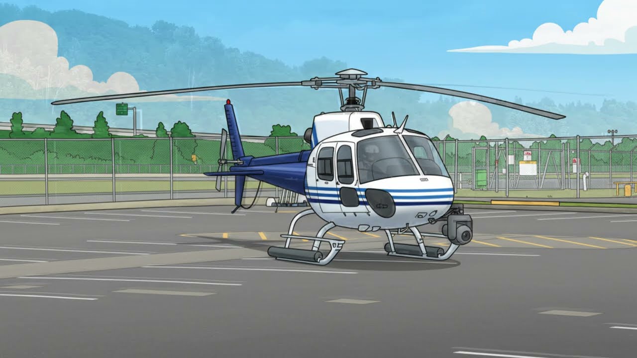 L' HÉLICOPTÈRE - Les bruits des véhicules préférés des enfants. Livre interactif.