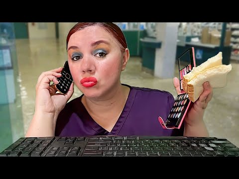 ASMR 🏥 Recepcionista de HOSPITAL Antipatica 🏥 Roleplay SIN Guion!!