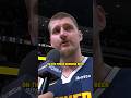 Jokic reacts to being the all-time assist leader for centers 😂