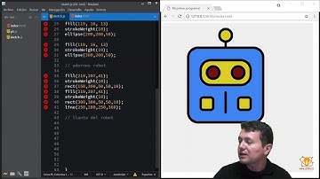 1-12 Programacion desde cero | Programando en P5.js para crear un personaje cartoon