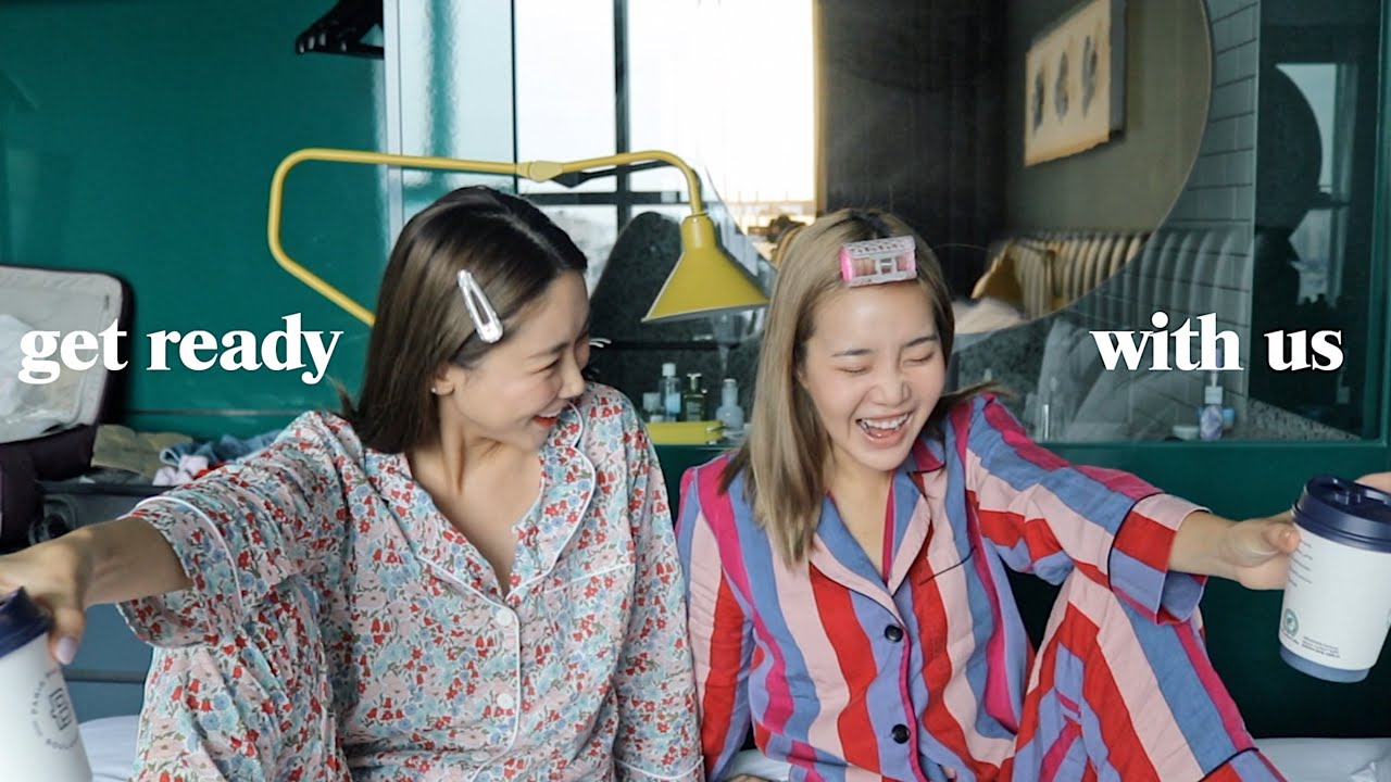 GET READY WITH US 오전 10시 수다떨며 정신없는 외출준비 (ft.Joan) | kinda cool
