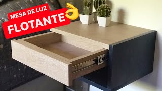 MESA DE LUZ FLOTANTE! CON CAJÓN (By Faplac)  PROYECTO MUEBLE