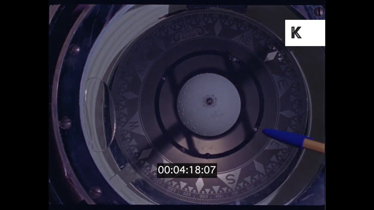 1950s, 1960s Steering Ship, Compass, 35mm