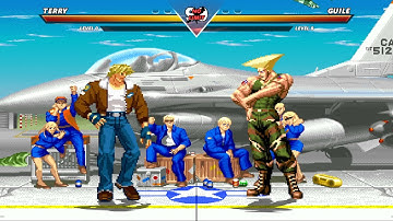 TERRY Vs GUILE | MAX DIFFICULTY EPIC FIGHT | ARCADEXNATION