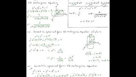 Converting equations from rectangular to spherical form #4