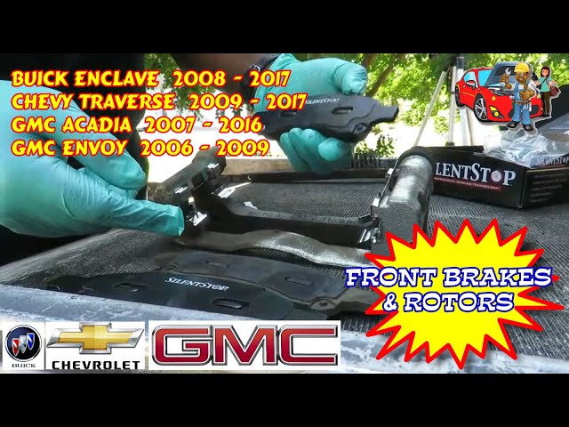 Front Ceramic Brake Pad Set – Fits Enclave, Colorado, Traverse, Acadia, Envoy, Canyon & More
