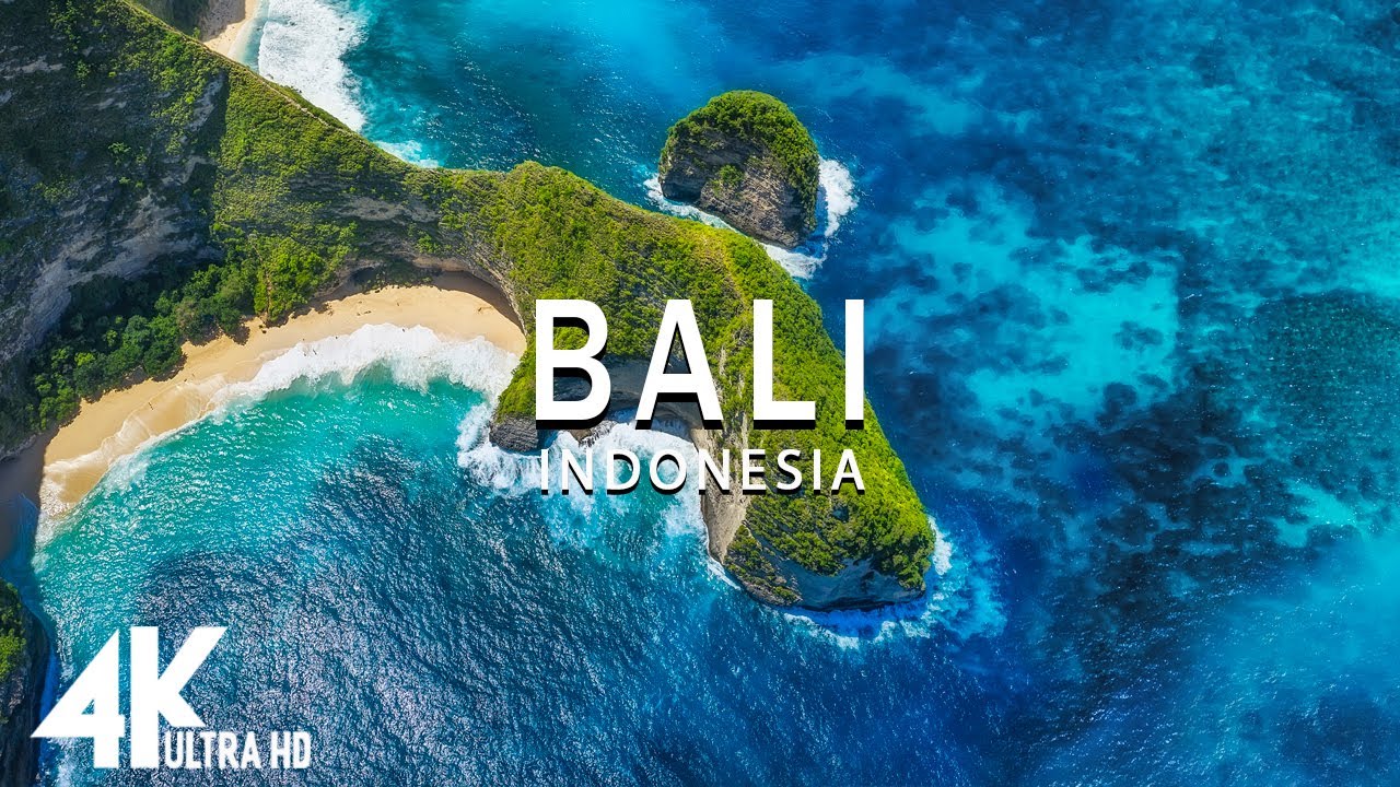FLYING OVER BALI (4K UHD) - Relaxing Music Along With Beautiful Nature Videos - 4K Video HD